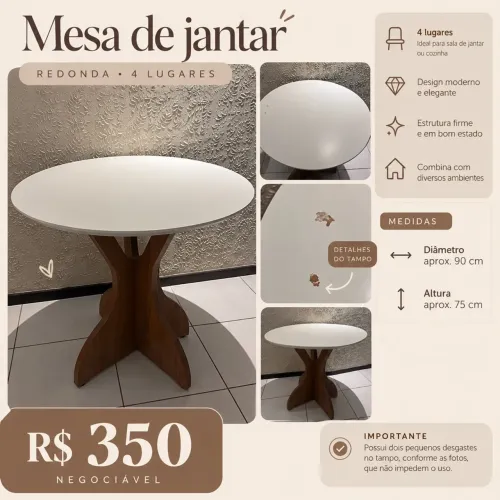 Mesa 4 lugares