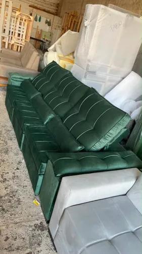 Sofá Retrátil Reclinável 2.90cm Verde