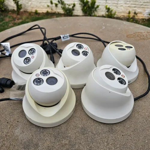 5x Câmeras Rj-45 Foscan 4mm Indoor