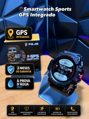 Smartwatch Militar Gps Integrado(Lacrado e garantia)