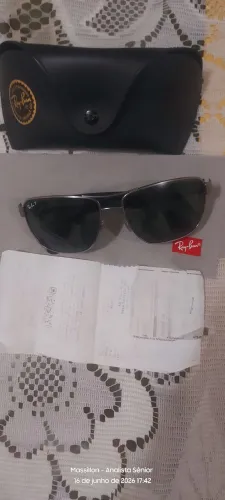 Óculos De Sol Ray-Ban RB3745L Polarizado - Gunmetal (Original)