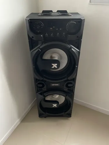 Caixa de Som Torre Amplificada Lenoxx CA6000 1500W RMS - Bluetooth e LED