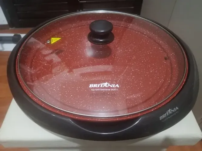 Panela Elétrica Top Grill Redstone Britânia Bgr11 110v