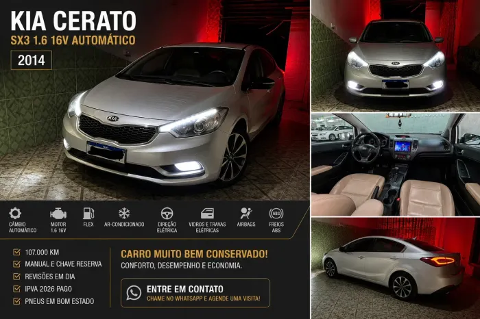 Kia Motors Cerato 1.6 16V Flex Aut. 2013