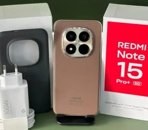 Celular Redmi Note 15 Pro Plus 5G 512GB 12Gb RAM Marrom Lacrado Garantia  Versão Global 