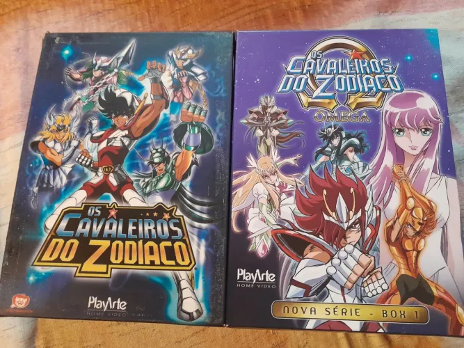 Lote de Boxes de DVDs Cavaleiros do Zodíaco - Ômega / Hades Santuario