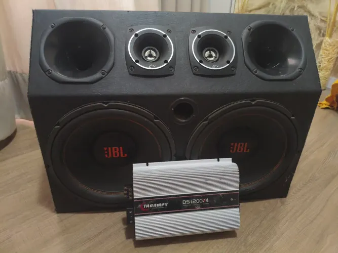 Caixa selada JBL igrejinha e módulo Taramps 1200x4