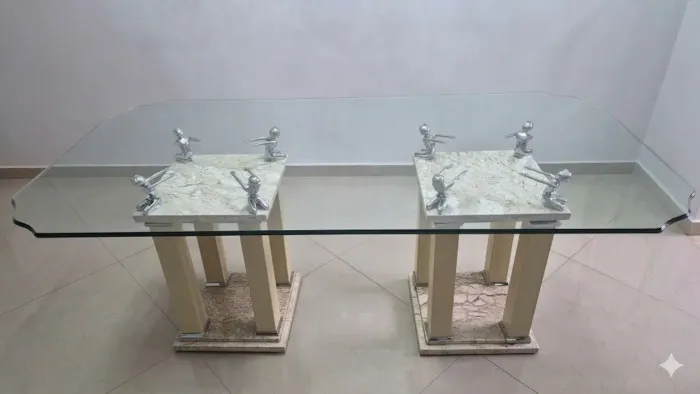 Mesa Jantar Tampo Vidro 2,00 X 1,00 X 0,80