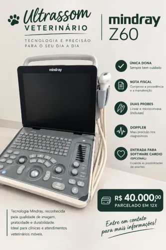 Aparelho de ultrassom veterinário Z60 Mindray