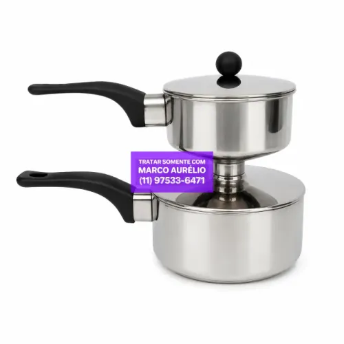 Mini Cuscuzeira Fogão De Indução Em Inox 500ML 16CM - R$ 100