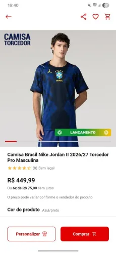 Blusa Brasil azul ORIGINAL ! Torcedor