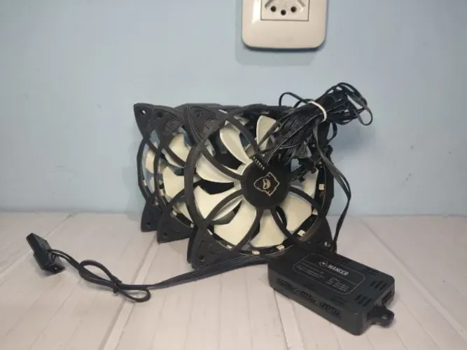 Kit Fan Mancer ARGB 120mm + Controladora