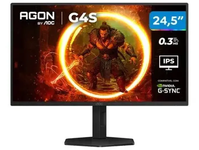 Monitor Gamer AOC AGON G4S 25" 310Hz 0.3ms HDR400 IPS Base Ajustável 25G4S Ac cartão
