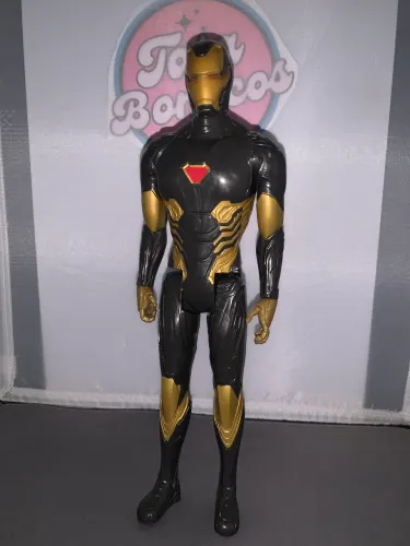 Homem de ferro cinza e dourado 30 cm usado ótimo estado