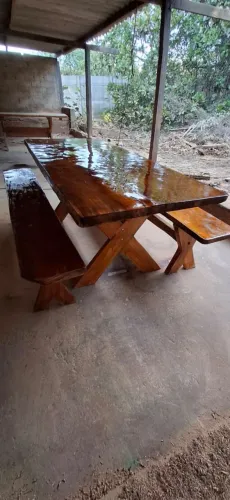 Mesa rústica 