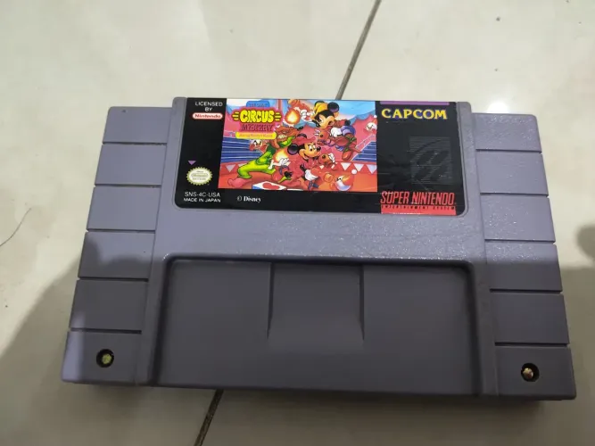 Jogo Circus Mickey Snes original
