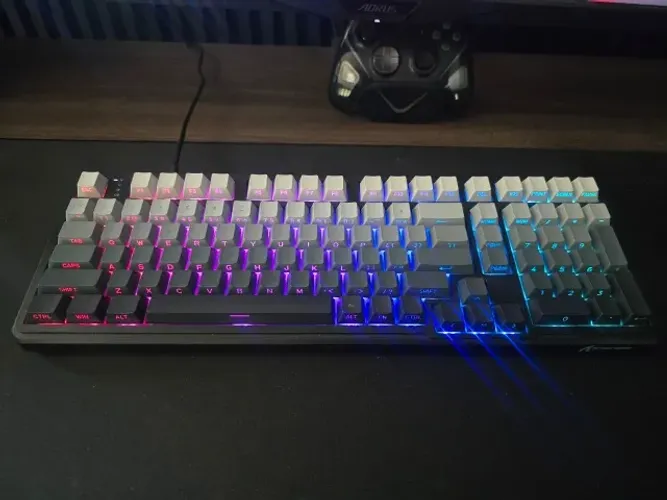 Teclado Mecânico Attackshark X98 Hot Swap Sem Fio De 3 Modos