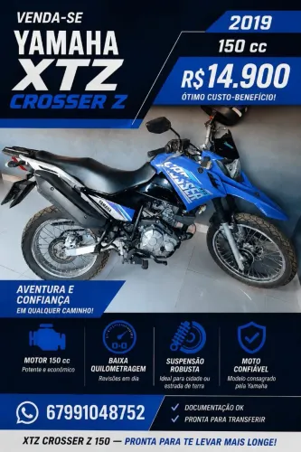 Xtz 150 Crosser Z em estado de novo 