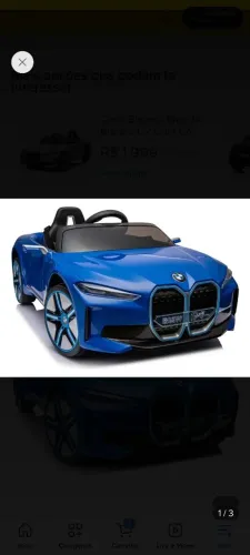Carrinho eletrico infantil Bmw I14 12v