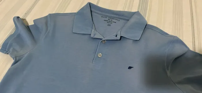 Camisa Polo Ellus Originals Masculina Azul Claro / Celeste Tamanho P