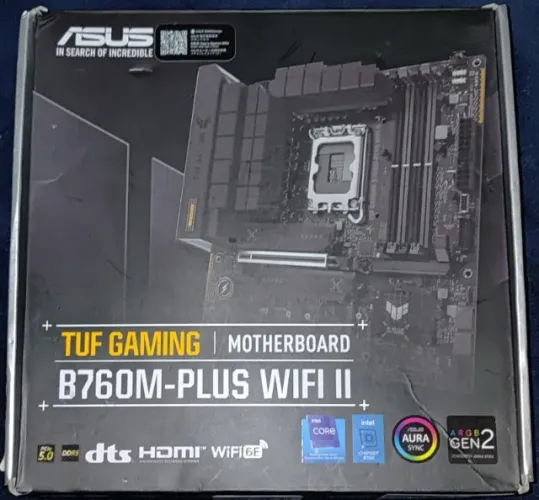 Placa Mãe Tuf Gaming B760m- Plus Wifi II / Memória Ram DDR5 (2x8GB) Kingston Fury