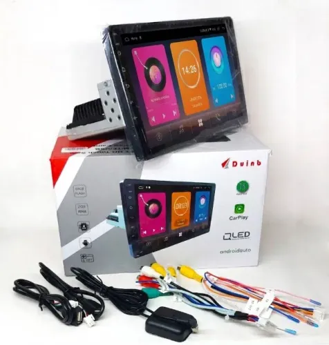 Multimídia Android 13 1DIN universal 9 polegadas 2gb ram 64gb carplay
