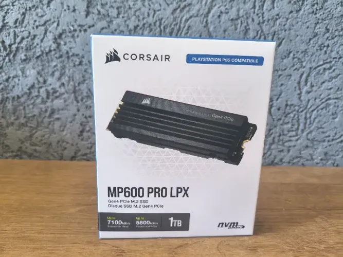 SSD Corsair MP600 PRO LPX 1TB NVMe PCIe 4.0 Gen4 | PS5 e PC | Lacrado