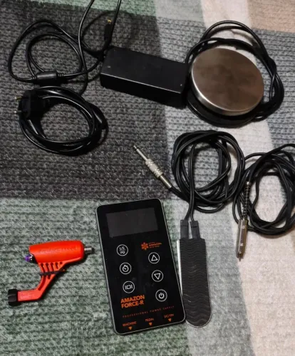 Kit completo de tatuagem, todos os materiais necessários