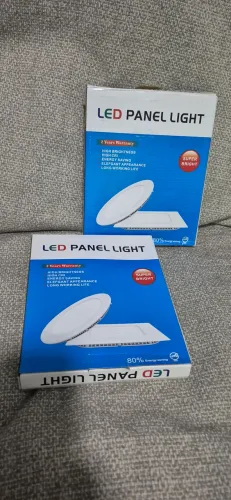 Lampada de led kit com 2 quadrada embutir tamanho 17×17.