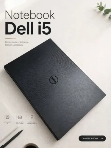Notebook Dell i5 SSD 240GB Mem 4GB Tela 14"