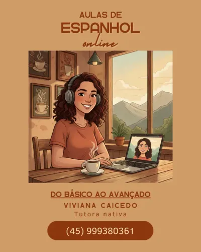Aulas de espanhol online, tutora nativa, aprenda de um jeito prático e divertido