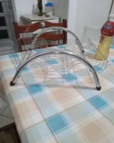 Porta Pratos em Aço Inox - Novo!