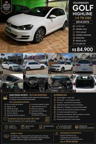 Volkswagen Golf Highline 1.4 TSI 140cv Aut. 2015