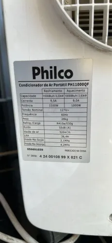 Ar condicionado portátil quente e frio