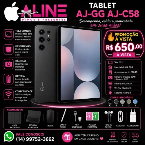 TABLET ANJOG 10.1 POLEGADAS 6RAM 128G