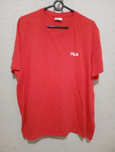 Camisa Fila Cor Vermelha Algodão Original