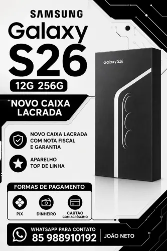 Samsung S26 novo caixa lacrada