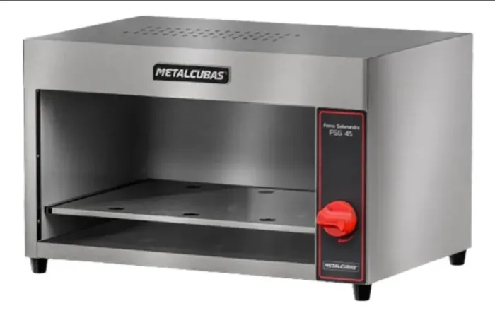 Forno Salamandra gratinador Metalcubas a gás 45 litros
