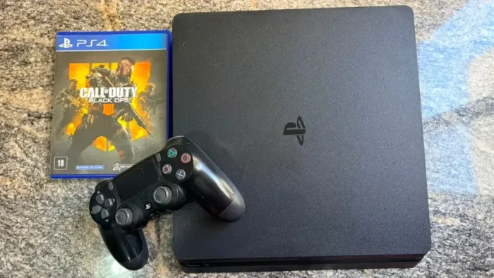 PS4 Slim Completo + Controle