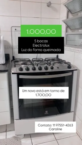 Fogão Electrolux 5 bocas