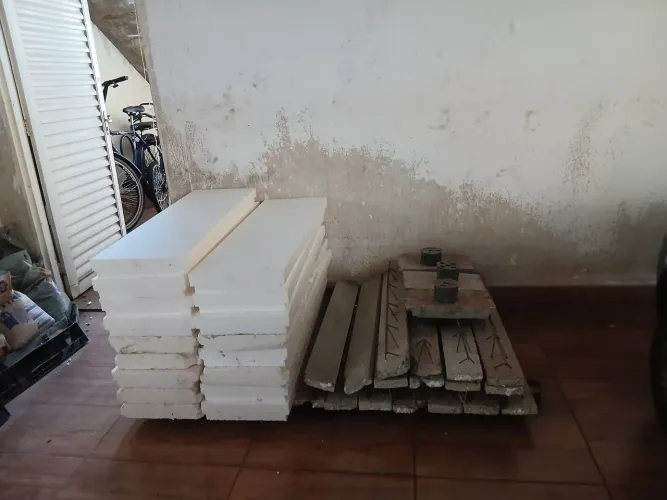 Beiral de laje e lajota de isopor de 7 m por 90 cm