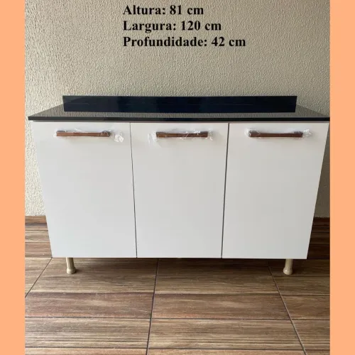Balcão com tampo reto 1.20cm - entrego
