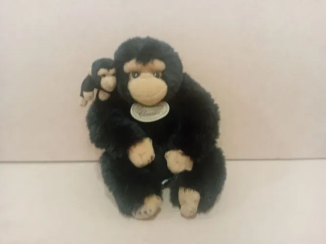 Pelúcia chimpanzé com filhote - Yumiko classics 