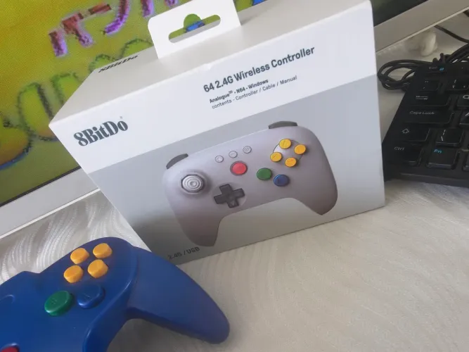 Controle Nintendo 64 sem fio 8BitDo