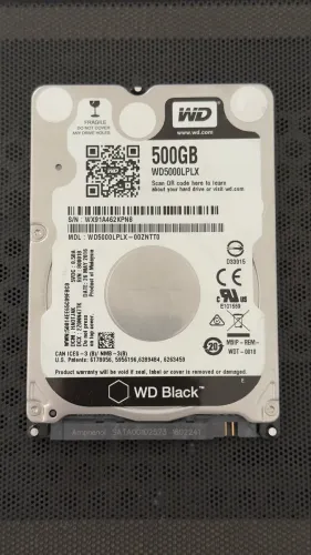 HD 500gb WD Black para notebook