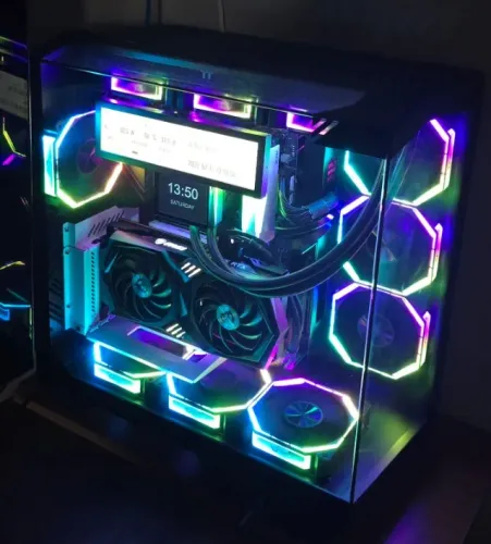 Gabinete Gamer Aigo Darkflash Arcee Dy470, Argb, Full-tower
