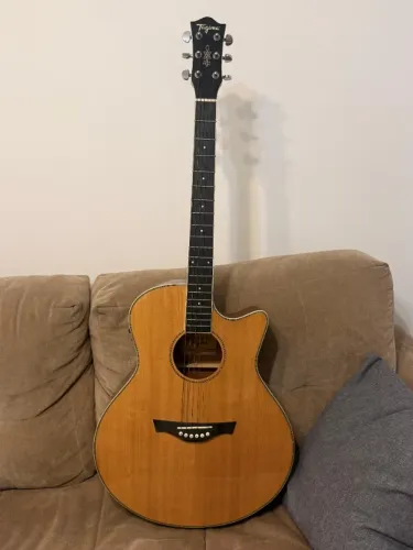 Violão Tagima Dallas Infinity Eletroacústico Natural + Bag Solid Sound
