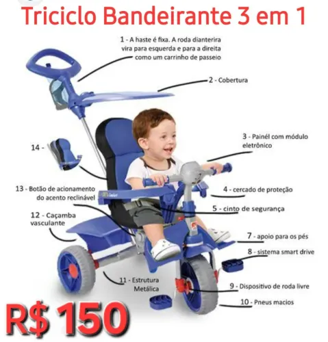 TRICICLO BANDEIRANTE 