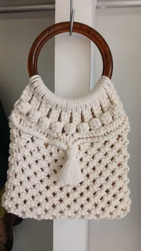 BOLSA DE MACRAMÊ NOVA