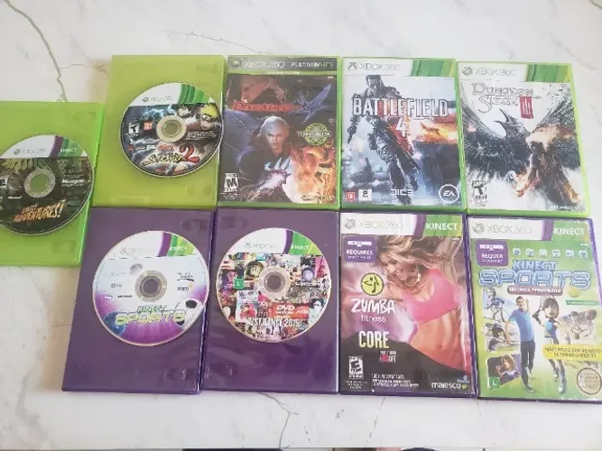 Jogos mídia física Xbox 360 todos originais diversos generos. Kinect e outros R$ 60 cada